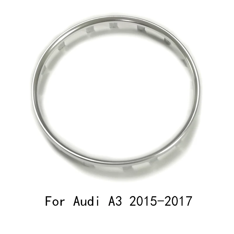 For A3 2015-2017 ABS chrome sticker car steering wheel trim emblem badge logo frame sequins sticker accessories for Audi Q3 Q5 A3 S3 8V A6 C7 - Название цвета: For A3 2015-2017
