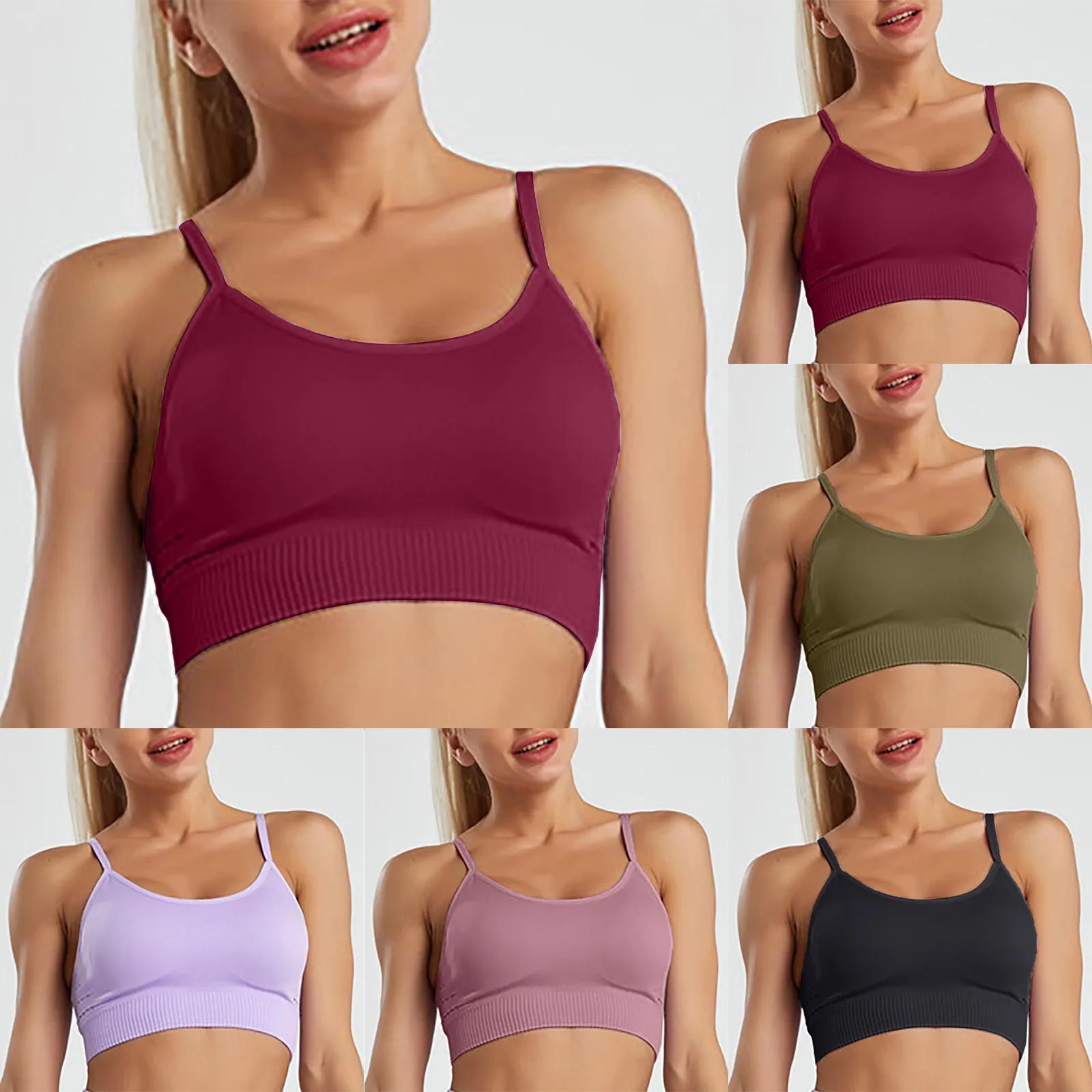 

Women Sports Bra Hanging Dyed Sports Underwear Gradient Sports Bra Push Up Vest Sportswear Brassiere Sport Femme Gym Bras