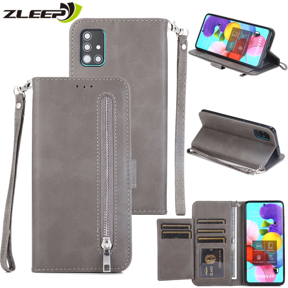

Zipper Card Slot Case For Samsung Galaxy A72 A52 A73 A53 A33 A13 A42 A32 A22 A12 A71 A51 A41 A21 A70 A50 A40 A30 A20 Phone Cover
