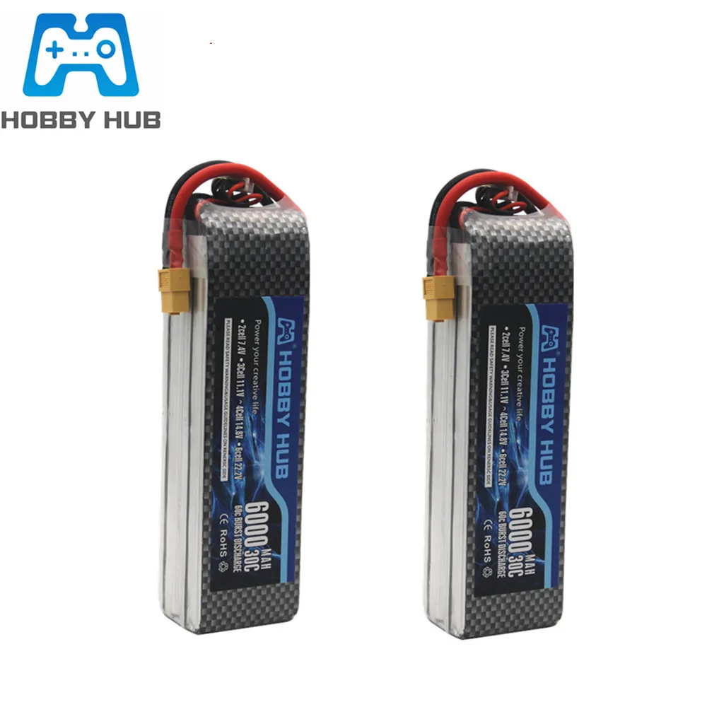 Hobby Hub 14 8 V 6000 mAh 4S 30C Lipo батарея для вертолета лодки Quodcopter дистанционного contrul