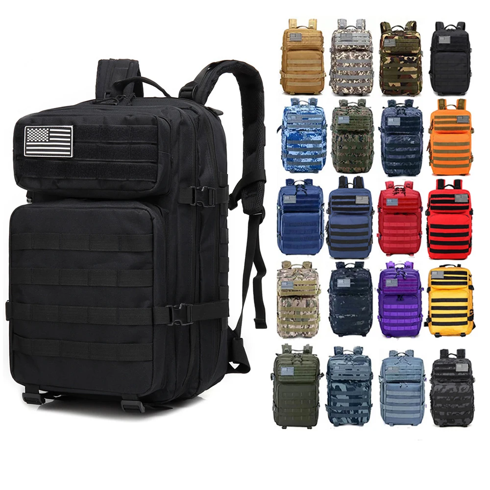 Тактический рюкзак для спортзала EDC 50 л военная сумка охоты мужчин походов