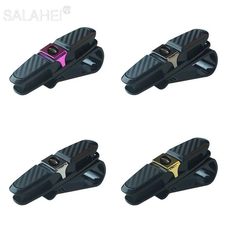 

Multi-functional Portable Car Glasses Cases Holders Car Sun Visor Sunglasses Eyeglasses Mount Ticket Card Clip Auto Accessories