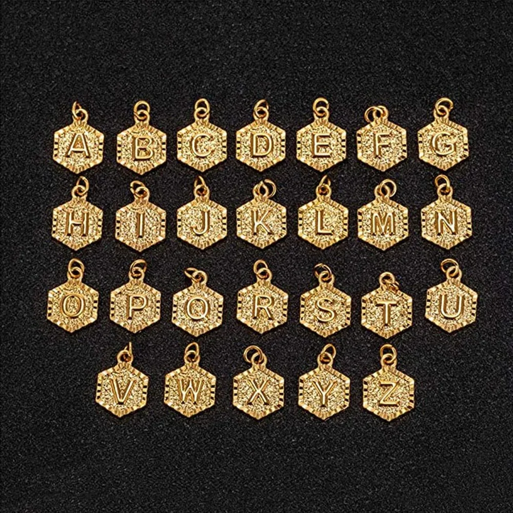 

Dainty Summer A-S Initial Letter Anklets Hexagon Alphabet Leg Bracelets For Women Men Foot Jewelry Feet Chain Friendship Gifts