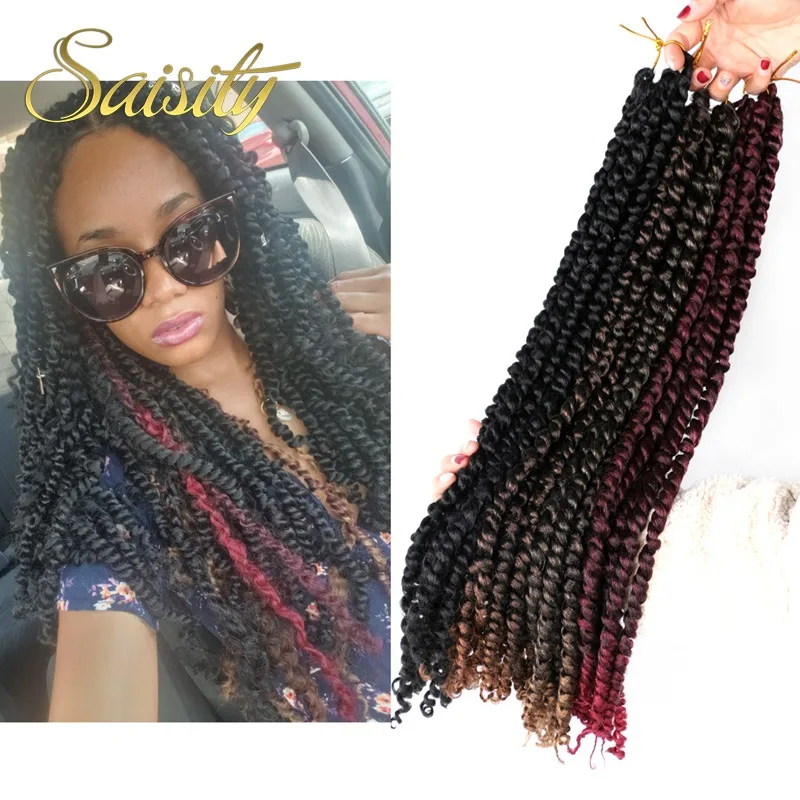 Saisity волнистые синтетические пряди для наращивания Предварительно скрученные