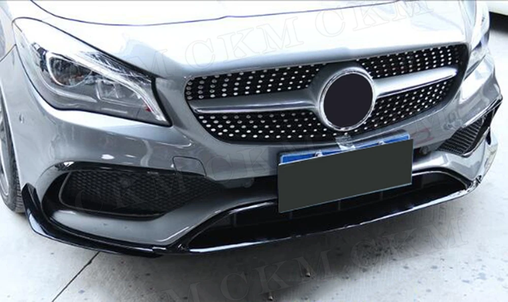 Передний бампер из углеродного волокна/АБС спойлер щитки утинка для Mercedes Benz CLA Class