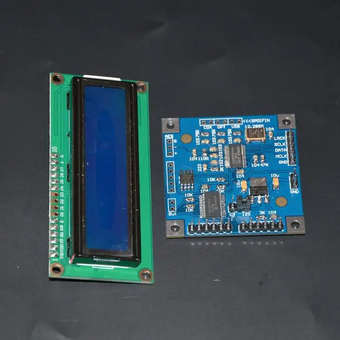 Модуль цифровой приемной платы CS8416 SPDIF к I2S мягкое управление с ЖК-индикацией