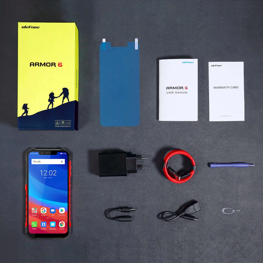 Ulefone Power 6 NFC IP68 прочный смартфон Водонепроницаемый мобильный телефон Android Helio P60 Octa