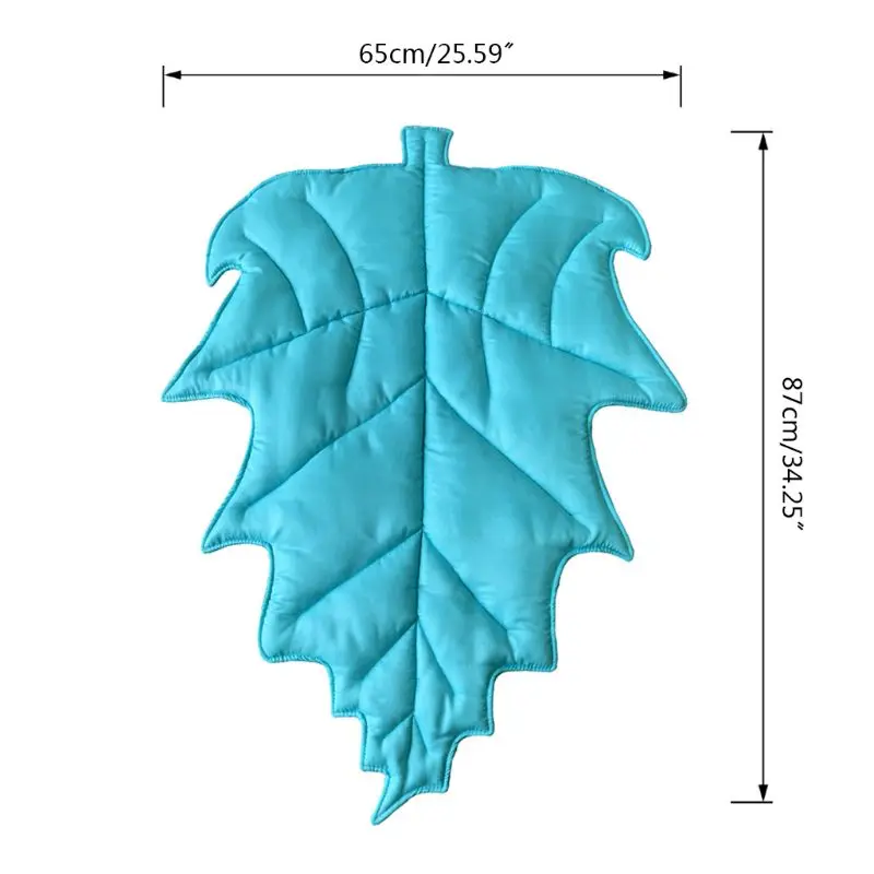 

2021 New Baby Kids Play Mat Leaf Shape Carpet Newborn Crawling Blanket Cotton Floor Rug Room Decoration