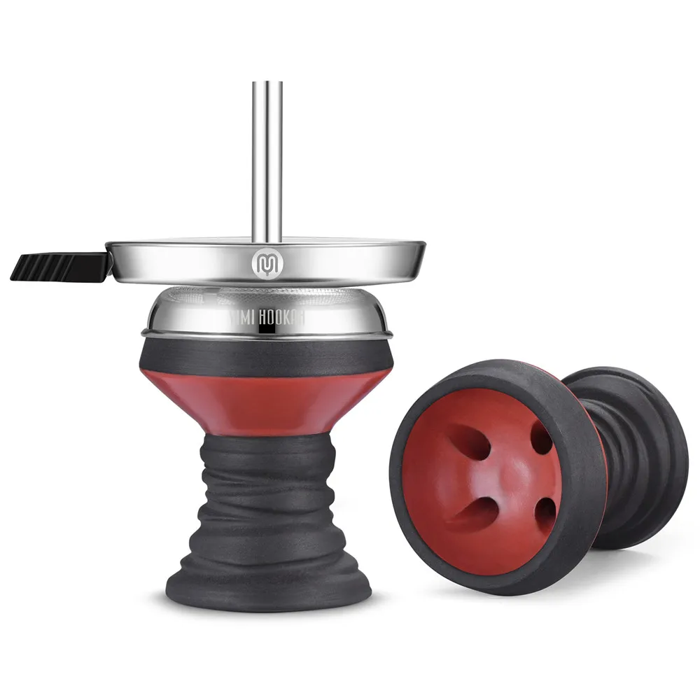 

Yimi Hookah Shisha Clay Bowl With Charcoal Holder Tobacco Screen SIlicone Grommet