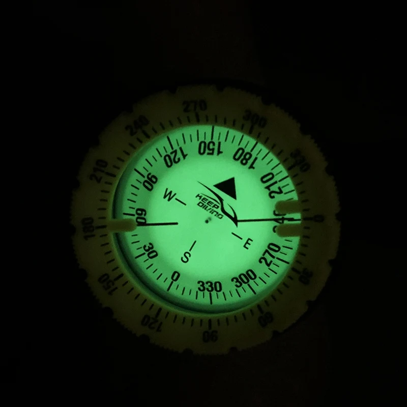 

Luminous Compass 50 Meters High Magnetic Diving Scuba Watchband Dial Compass Underwater Caving Camping Compass