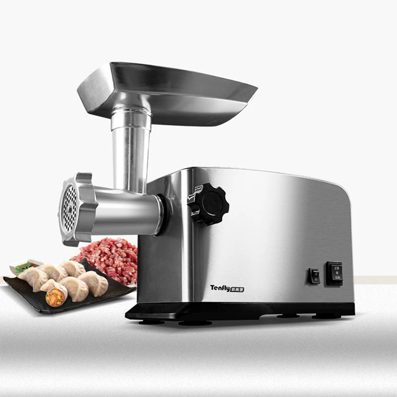 

Electric Meat Grinder Fully Automatic Stainless Steel Multifunction Chopper Meat Mincer Food Processing Slicer Enema Machine