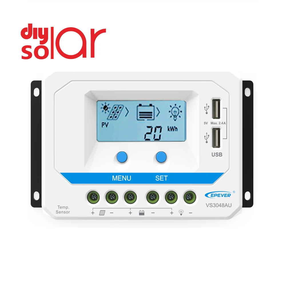 Контроллер солнечной зарядки EPEVER 30 45 60 А 12/24/36/48 в VS3048AU VS4548AU VS6048AU Epsolar мобильный