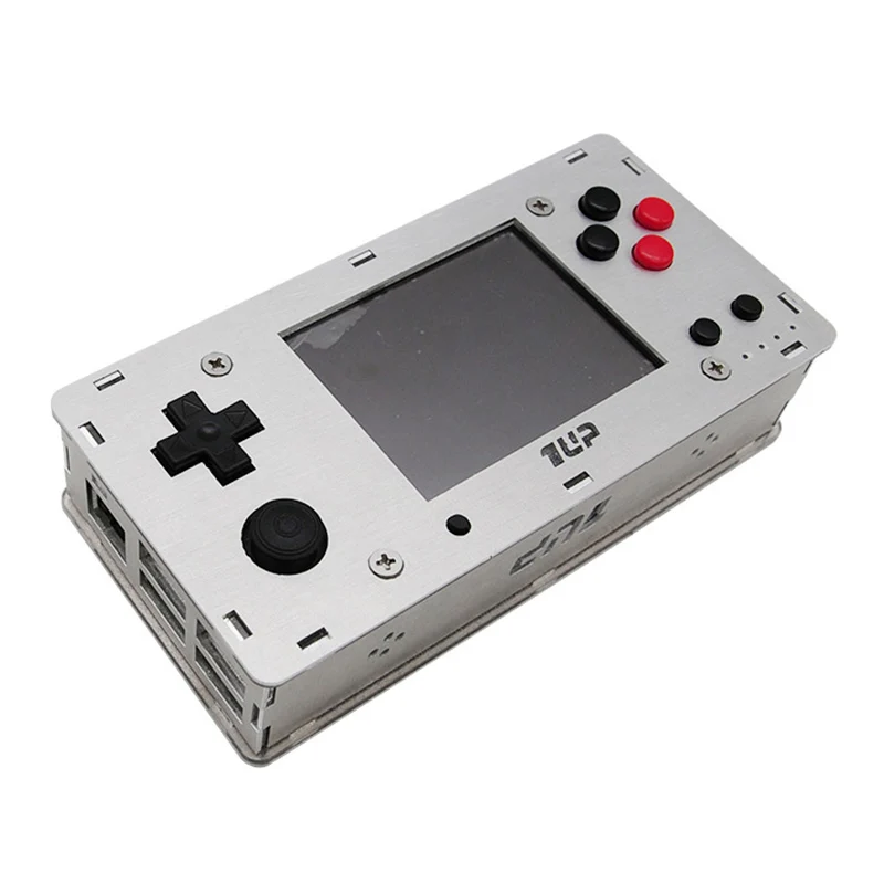 Переносная игровая консоль Raspberry Pi 3B 2 8 дюйма HD экран металлический корпус