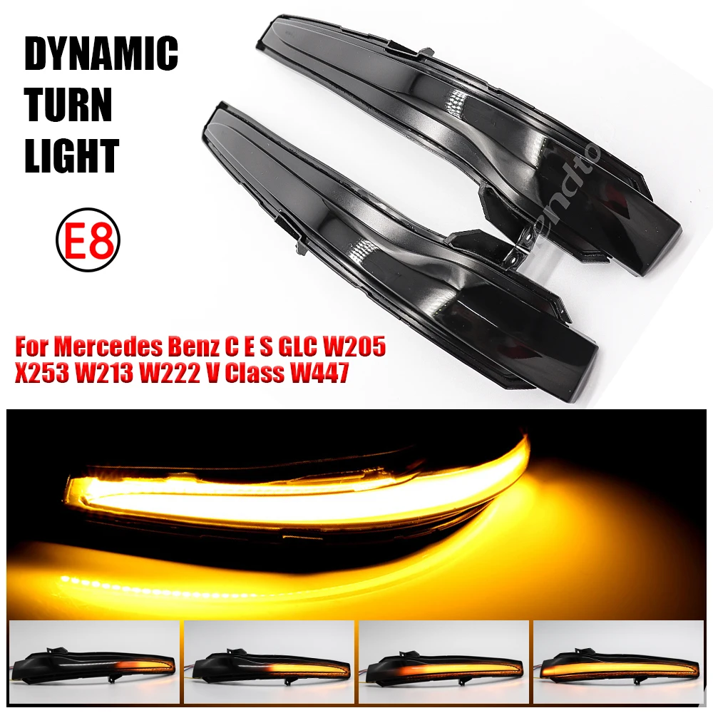 

Поворотный световой сигнал, боковое крыло, зеркало заднего вида, динамический индикатор, поворотник для Benz C E S GLC Class W205 X253 W213 W222