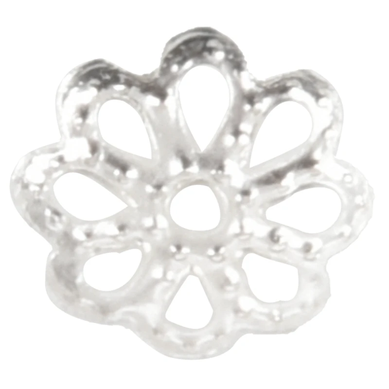 100 шт 6 мм прекрасные яркие посеребренные бусинки для браслетов DIY ювелирных