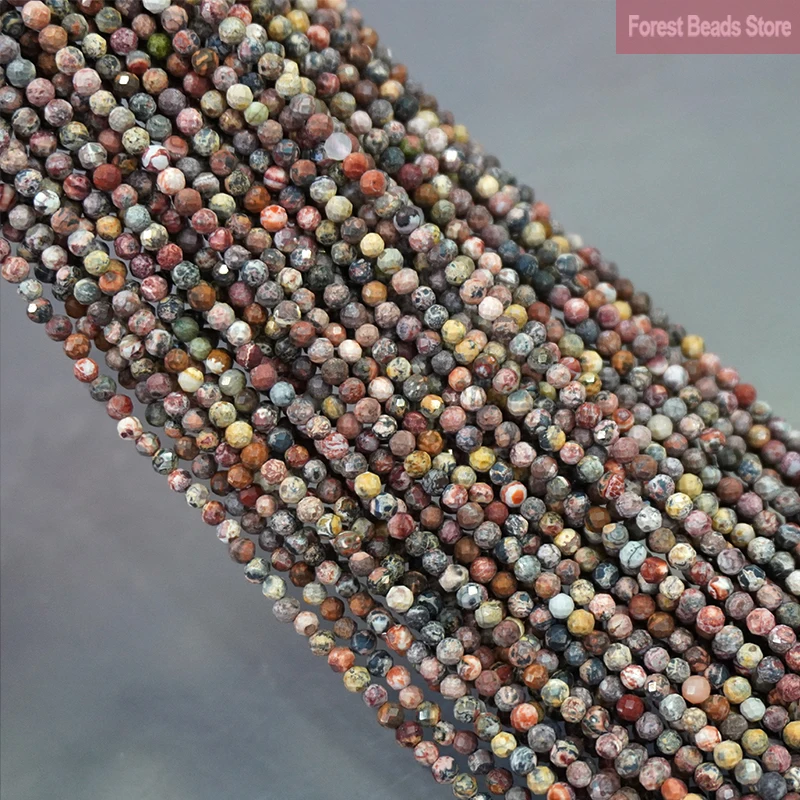 

Натуральные граненые Leopardskin яшмы вокруг, свободные бусины для самостоятельного изготовления браслетов, сережек, аксессуаров, 15 дюймов, нитк...