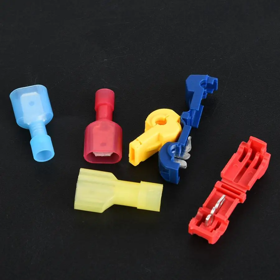 Обжимной разъем 120 шт. клеммы быстрого соединения красный синий желтый гнездовой