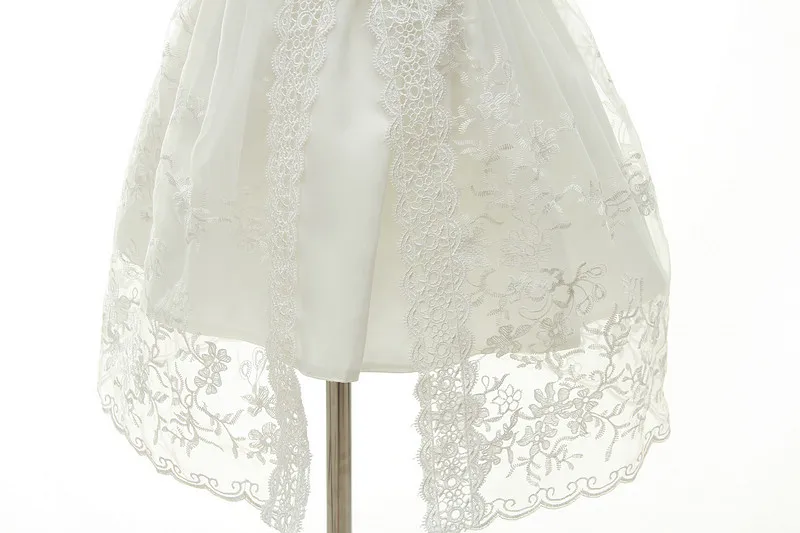 Кружевное белое платье для маленьких девочек HAPPYPLUS наряд на первый день рождения