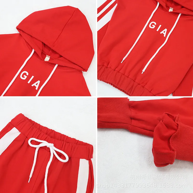 Новинка весны 2020 Детский Повседневный Спортивный костюм из двух предметов для