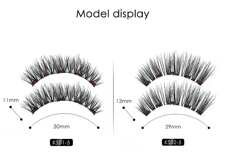 Genailish магниты 3D натуральные магнитные ресницы Накладные искусственные накладные ресницы ручной работы ресницы Макияж Наращивание ресниц
