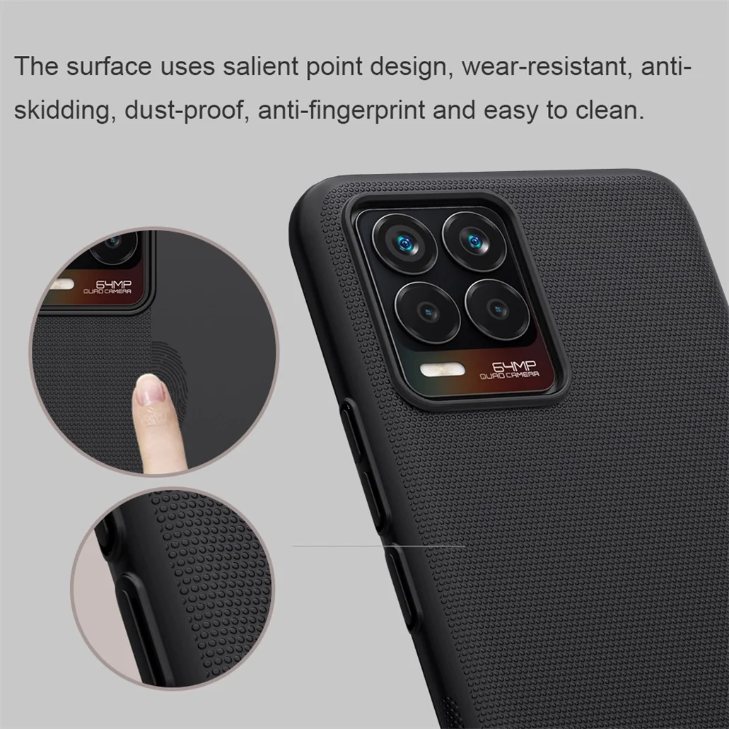 for oppo realme 8 pro case nillkin super frosted shield hard pc business luxuly phone protector back cover for oppo realme8 free global shipping