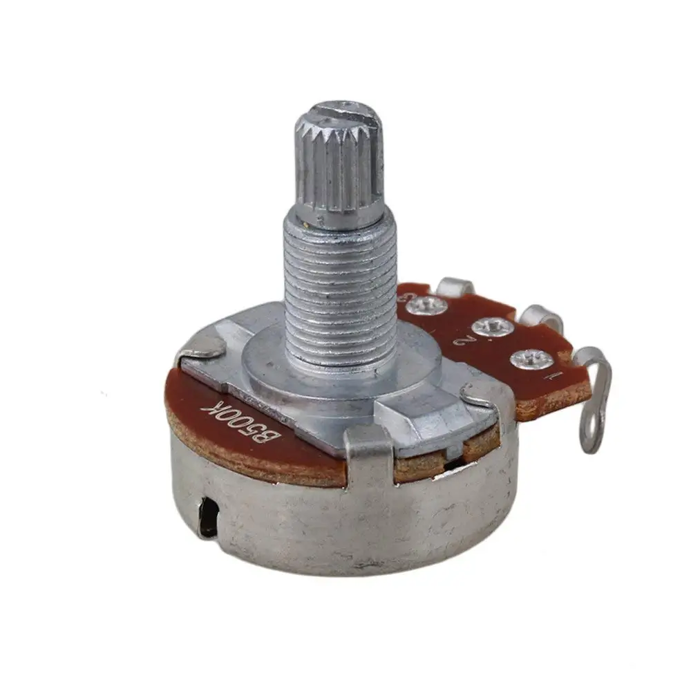 Полноразмерный потенциометр B500K с разделенным валом тональные басы для гитары
