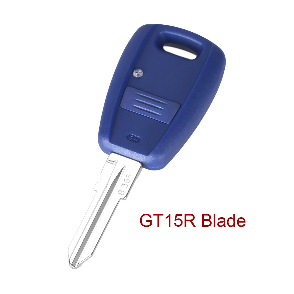 GT15R blade KEYYOU для стилизации автомобильного пульта ключа оболочки Чехол 1 кнопка для Fiat Punto Doblo Bravo транспондер корпус для автомобильного ключа SIP22 GT15R лезвие - Количество кнопок: GT15R blade