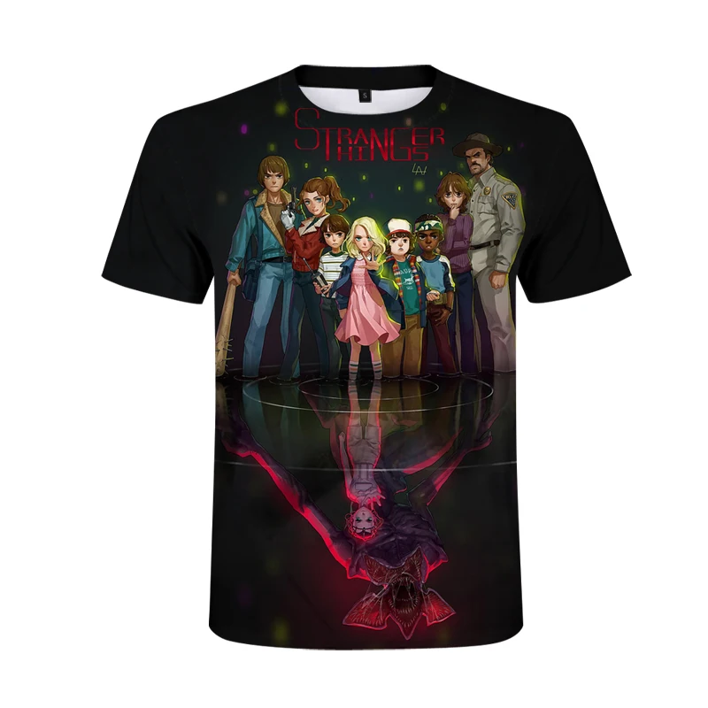

2021 Summer Comfort 3d Printed Men's Short Sleeve T-shirt, Stranger Thing 3d Printing Loose Cool Short Sleeves