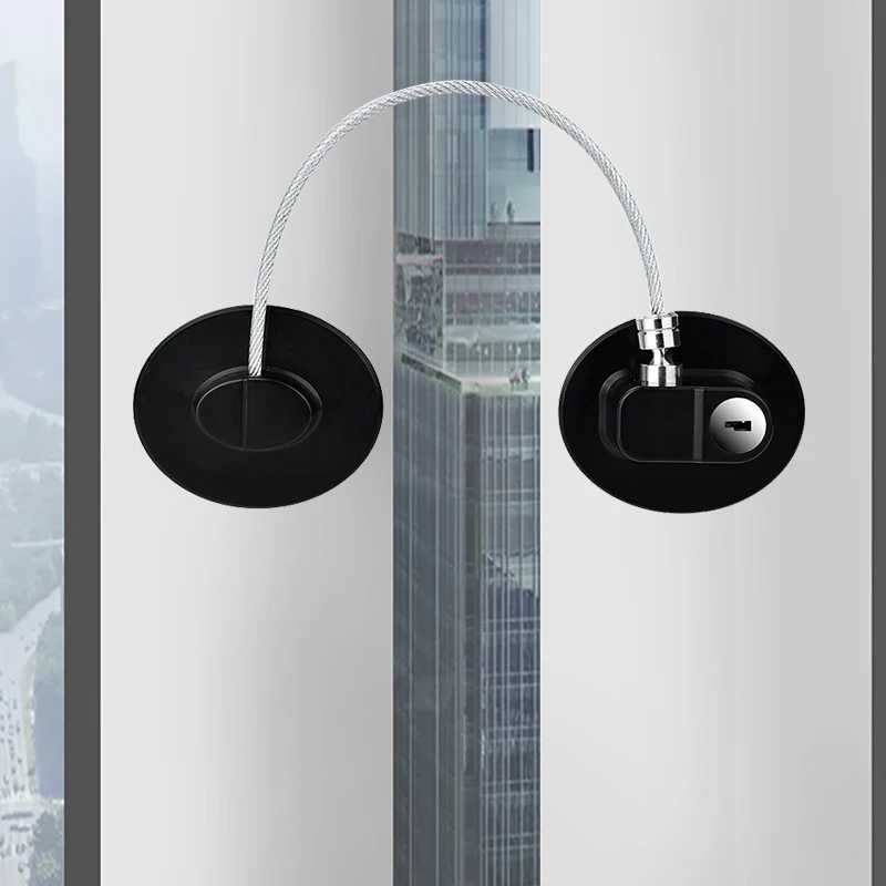 Cerradura de seguridad para puerta de beb&eacute; con llave, cerrojo para el hogar, seguridad para ni&ntilde;os, protecci&oacute;n de gabinete, antipellizco, hebilla de bloqueo de refrigerador, 2022-2