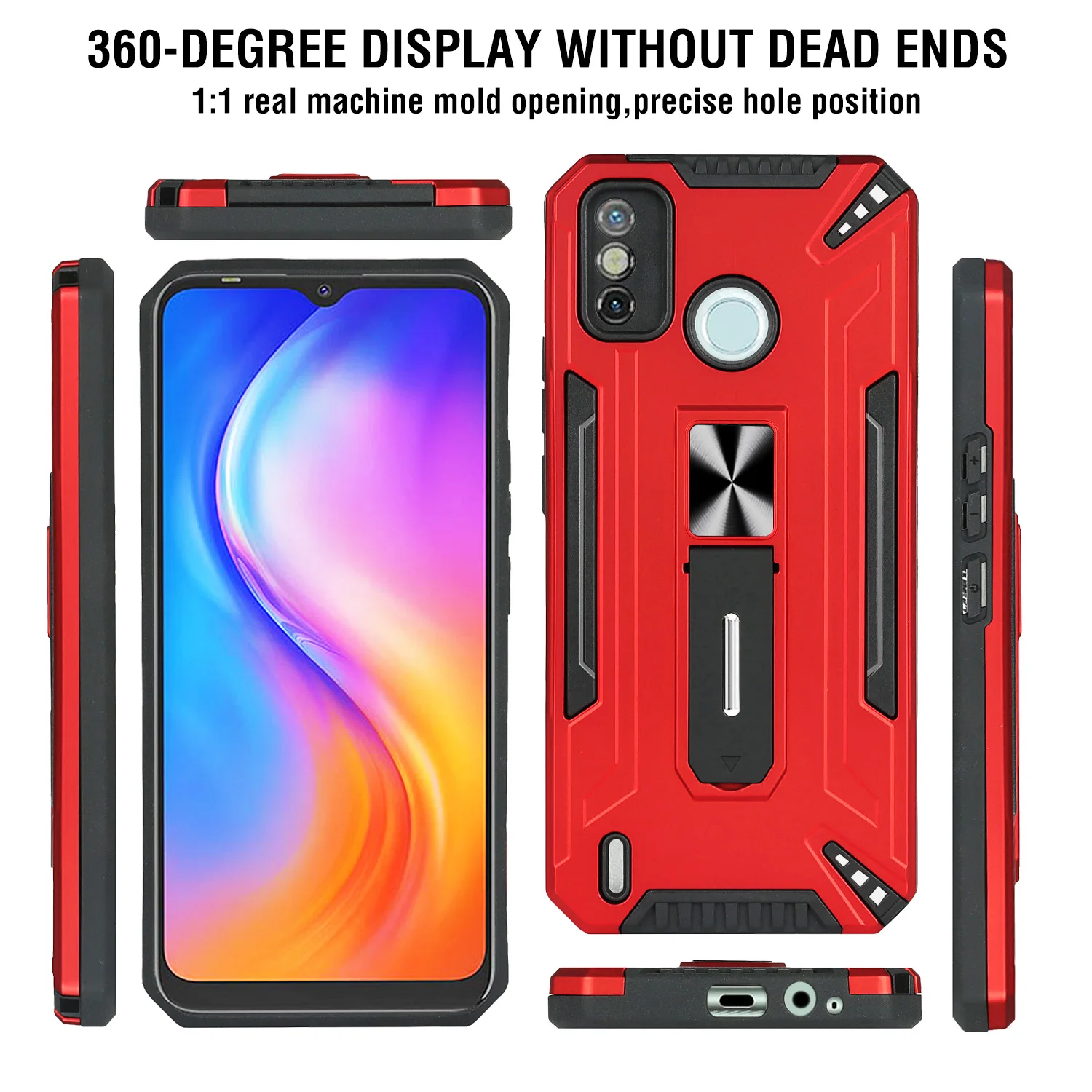 Чехол KEYSION для Tecno Camon 17 Pro 16 Prime противоударный магнитный автомобильный держатель