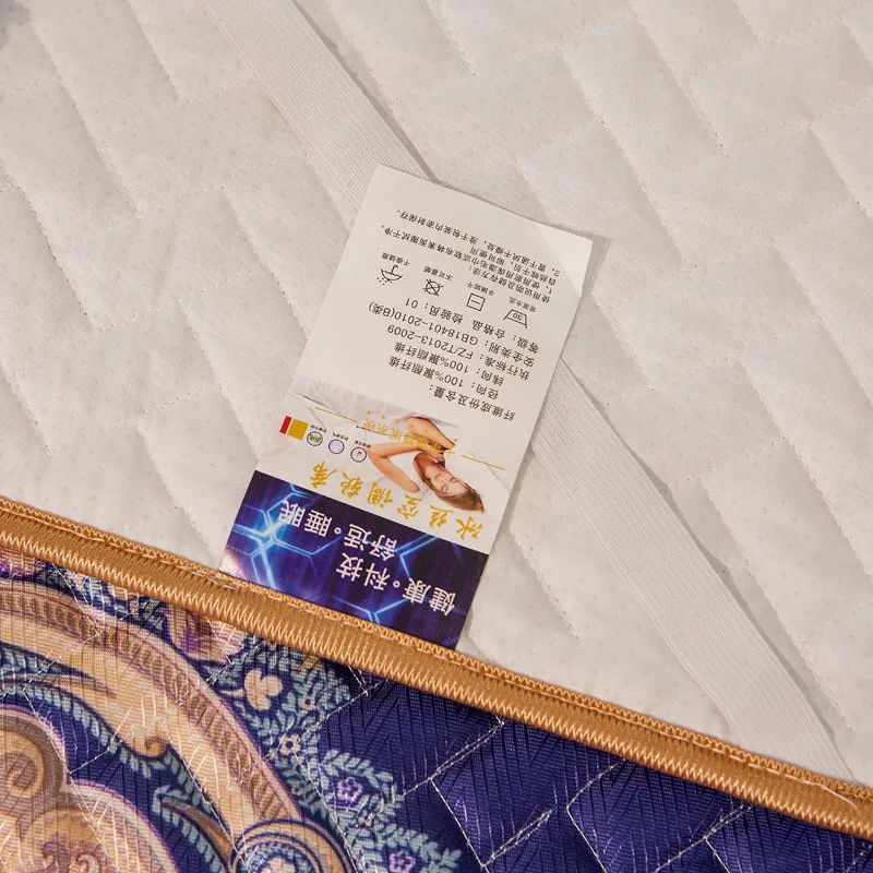 2020 новые продукты ледяной шелк жаккардовый стеганый коврик постельное белье