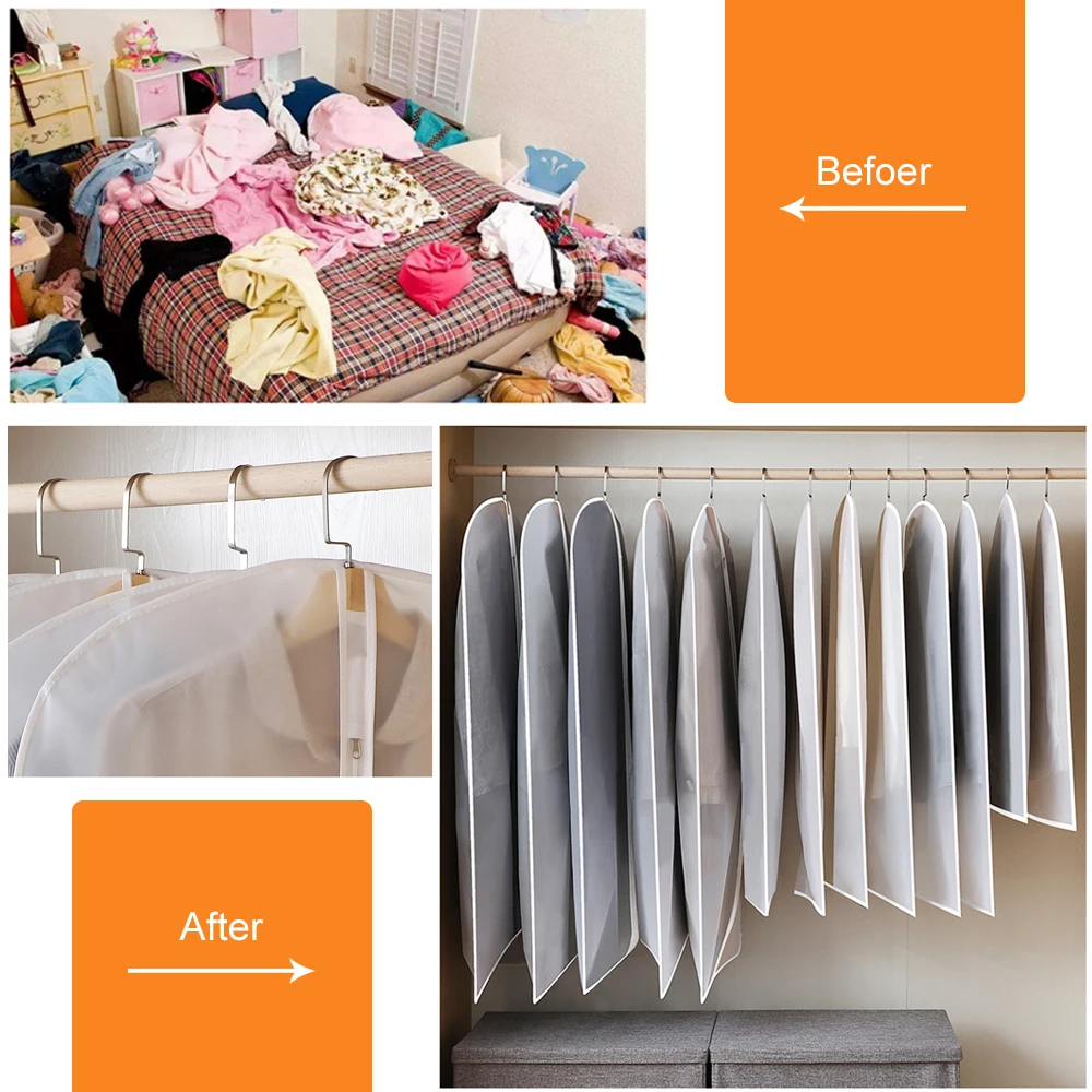 Сумка для хранения одежды костюмов платьев пальто 1 шт./4 шт. | Дом и сад