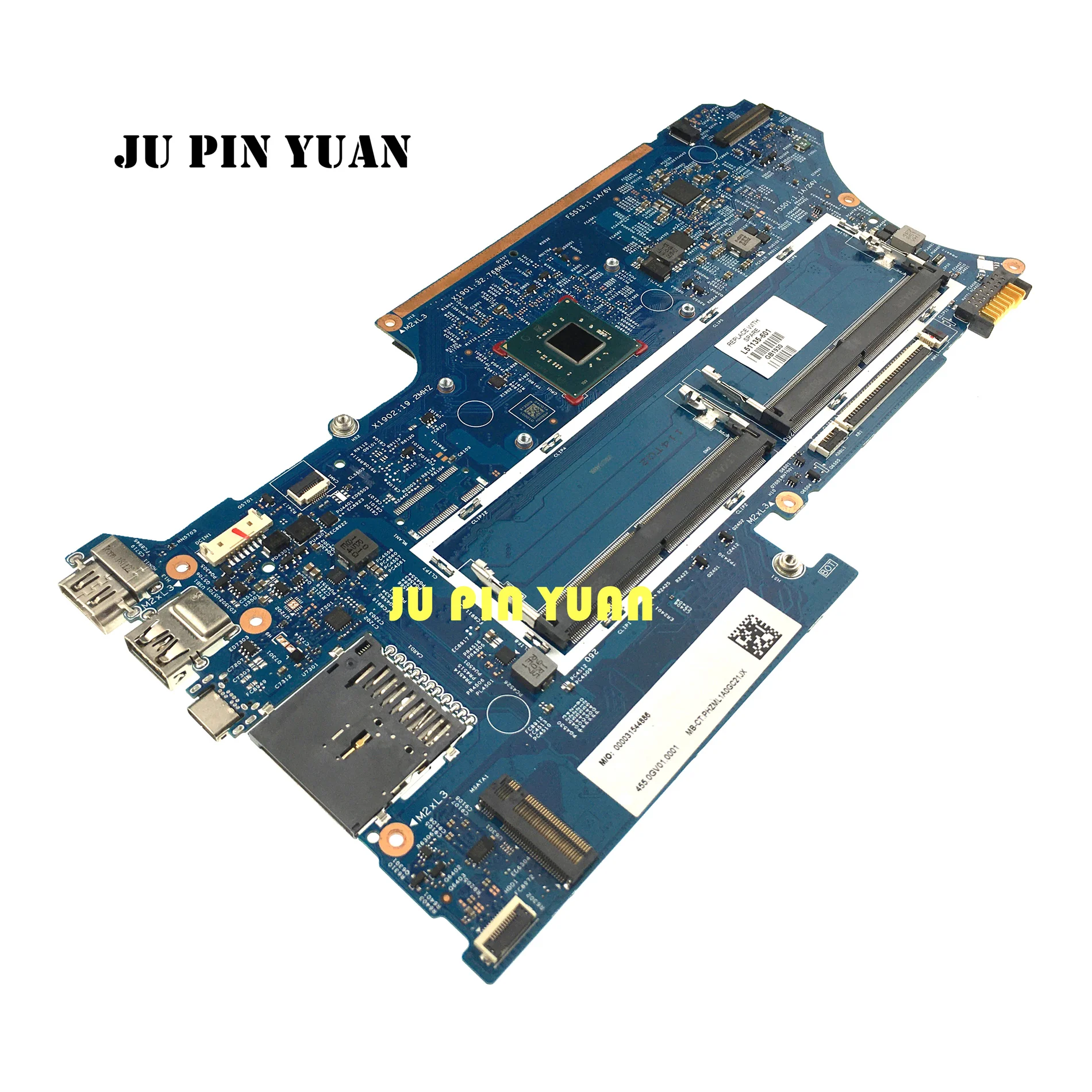 

For HP Pavilion X360 14-DH 14T-DH Laptop Mainboard L51135-601 L51135-001 18807-1 448.0GG06.0011 With N5000 CPU Full Tested OK