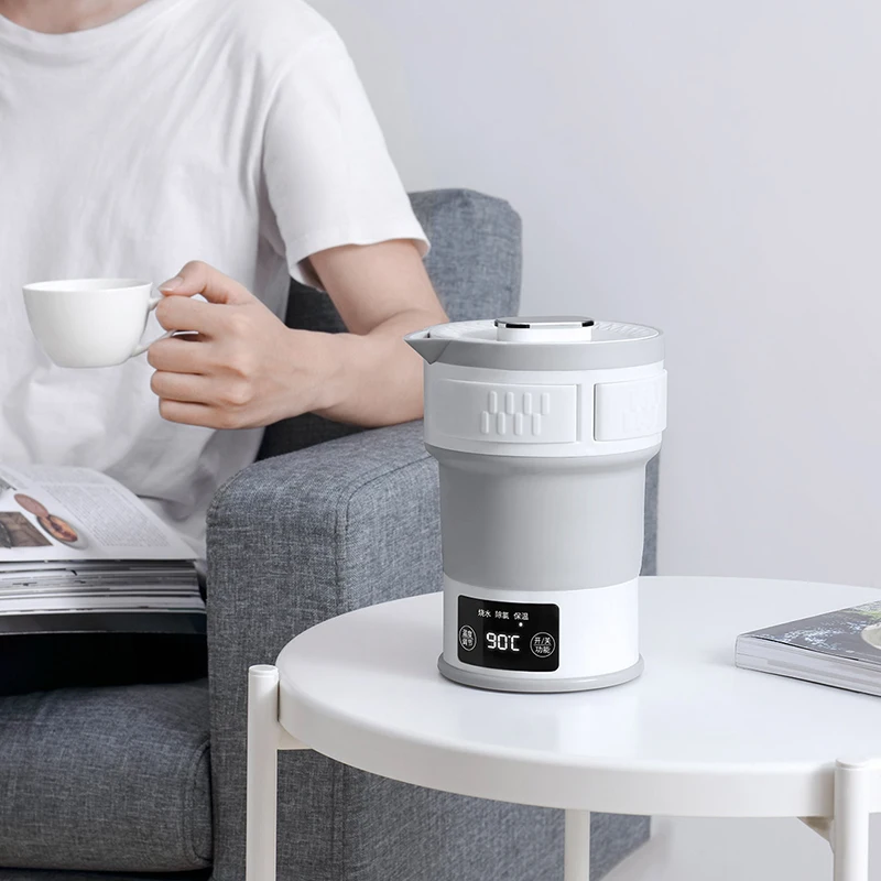 Xiaomi 0.6L складной электрический чайник для воды силикагель портативный