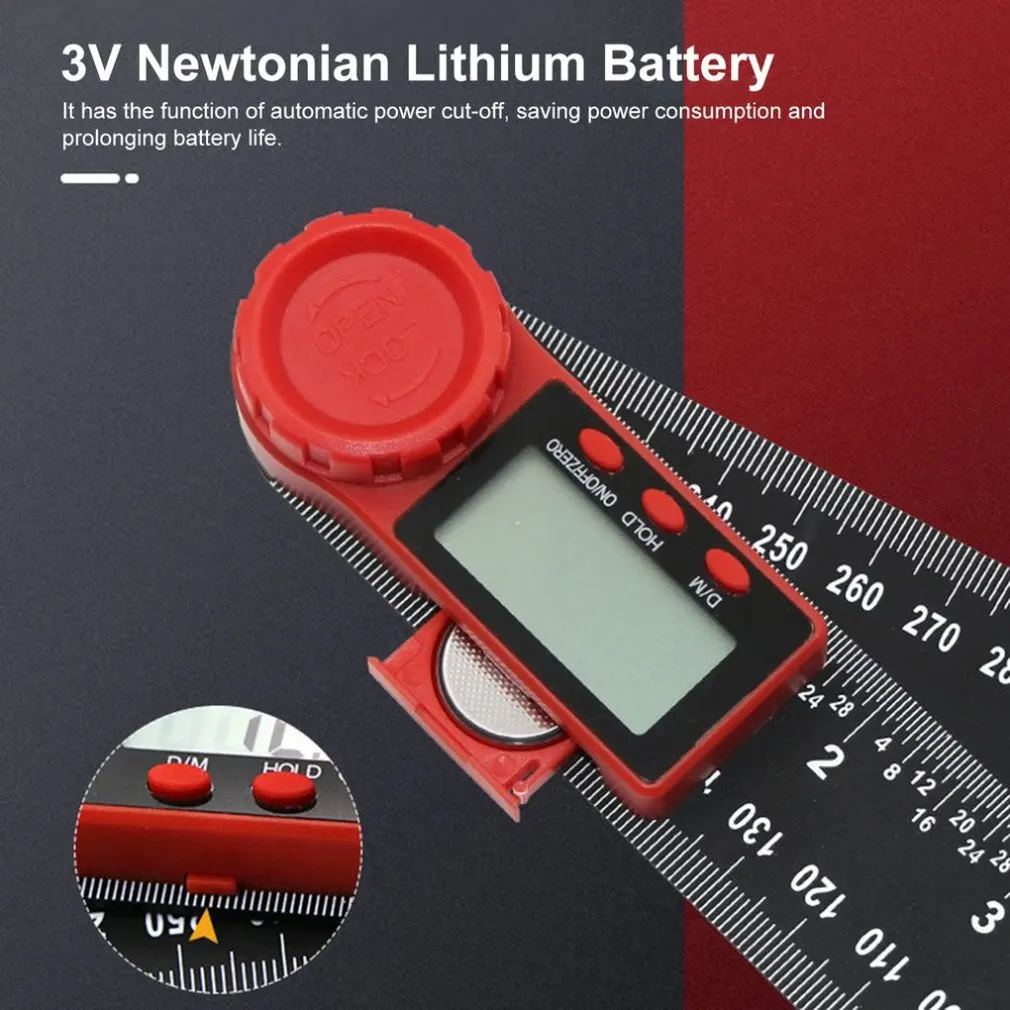 

200mm digital display angle vernier caliper mm / in double scale line both measure the angle and length Many fields 1 pcs