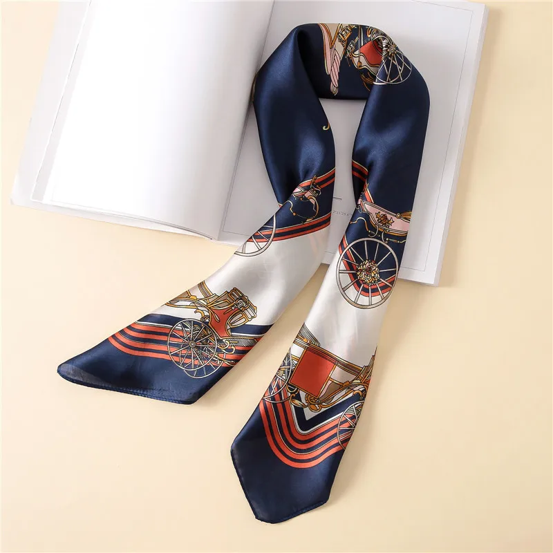 

Luxury Spring and autumn women Square Fashion quality scarves tourism Flower print silk headcloth lady seaside sunscreen shawl