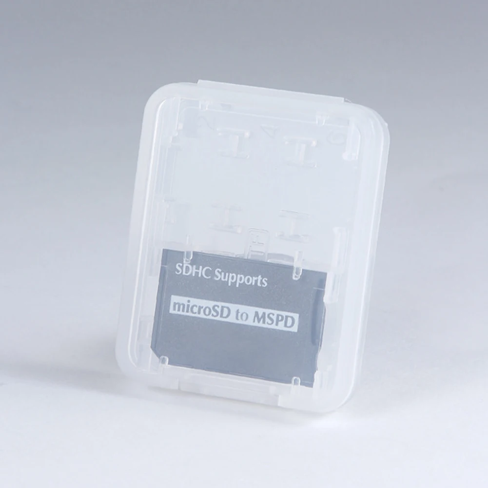 Двухслойный пластиковый чехол для карт памяти Micro SD SDHC TF MS|Чехлы| |