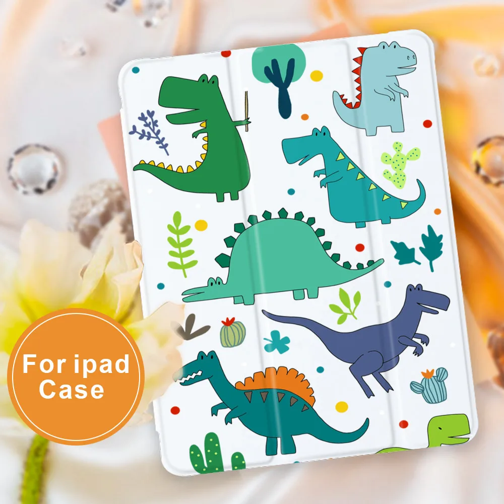 

For ipad case Cute Dinosaur Alpaca For iPad 10.9 inch Air 4 2020 ipad 5th 6th 10.2 inch 8th Generation 12.9 inch Pro 2018 Mini 5