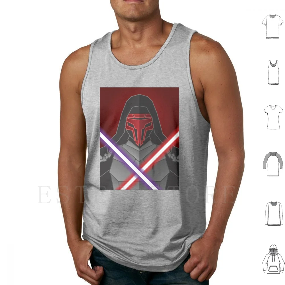 Фото Темные майки-топы из хлопка Revan Kotor Sith Badass №1