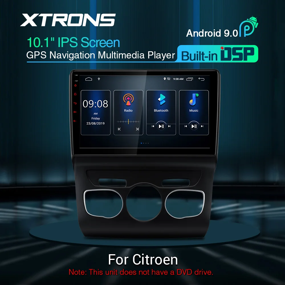 XTRONS 10 1 &quotAndroid 9 0 ips экран навигация мультимедийный плеер встроенный DSP подходит