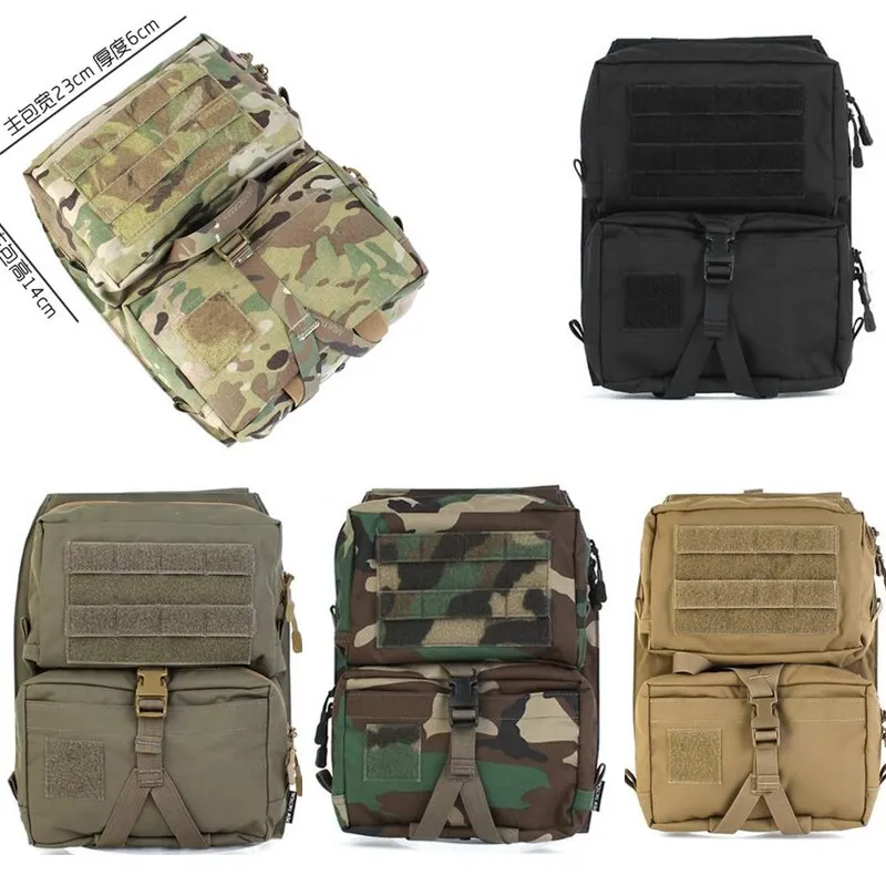 

Outdoor Tactical Vest Back Plate Bag Water Bag Medical Bag