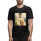 Мужская футболка с коротким рукавом и круглым вырезом, из хлопка