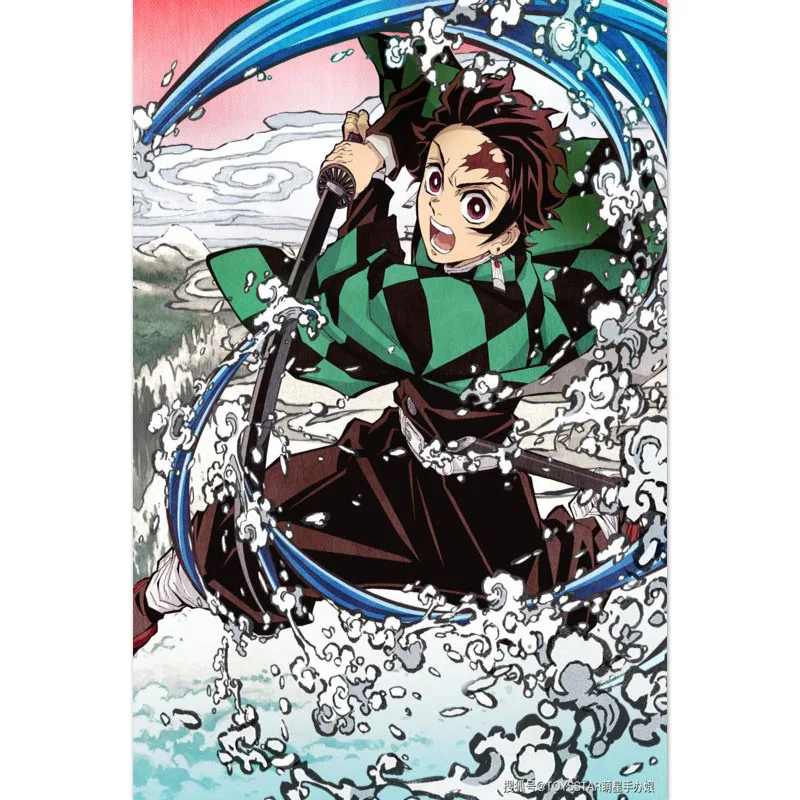

New Arrival Demon Slayer Canvas Poster Prints Modern Home Decoration 50X75cm60X90cm Wall Art Painting Nordic Satin Posters