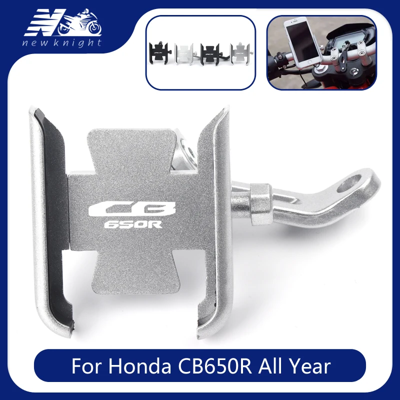 

For Honda CB650R 2020 2021 All Year Motorcycle Mobile Phone Holder GPS Navigator Rearview Mirror Handlebar Bracket Accessories