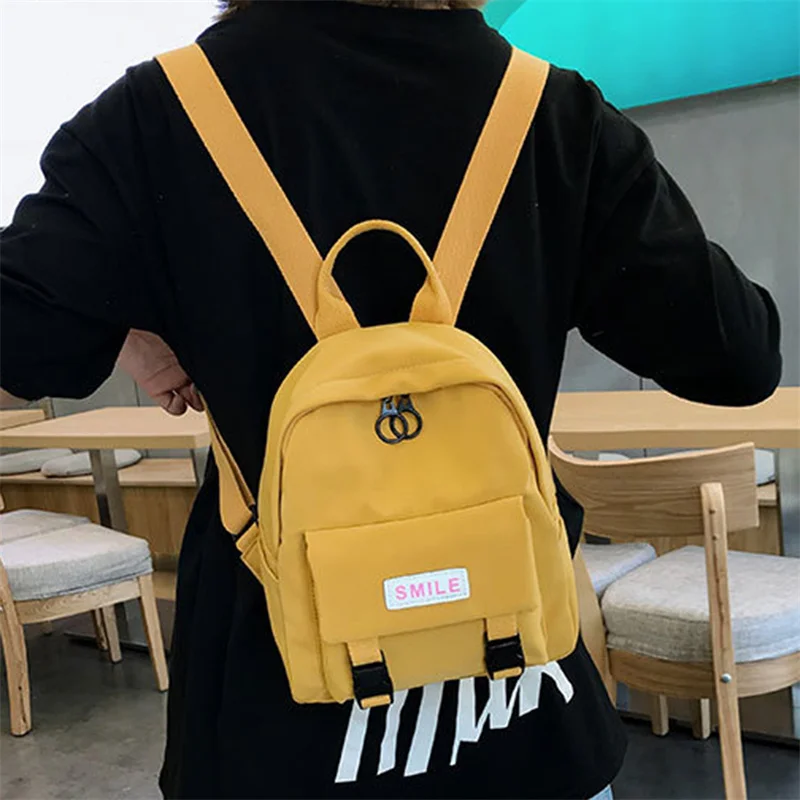 

Рюкзак из ткани «Оксфорд» для женщин, маленькая холщовая школьная сумка на плечо для девочек-подростков, 2021
