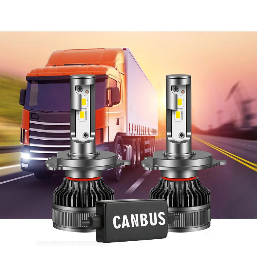 Светодиодсветодиодный лампы PANDUK Canbus для грузовиков, 110 Вт, 9006 лм, H7, H4 светодиодный H11, HB4, 9005, HB3, 3570