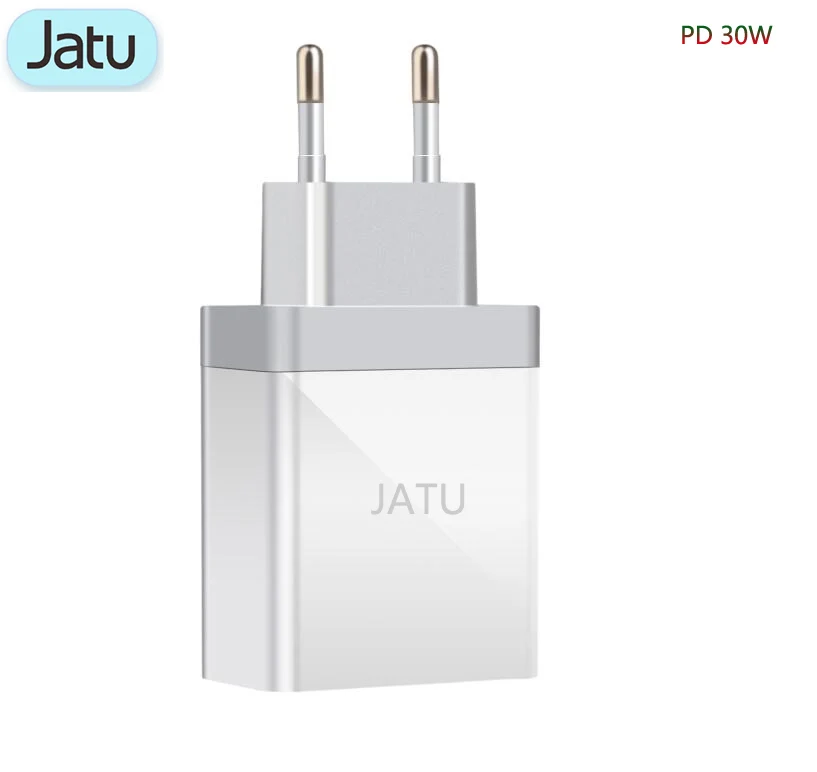 

Jatu USB-C Power Adapter 30W QC3.0 PD3.0 Charger For xiaomi USB-C Laptops iphone 11 pro iPad pro S10