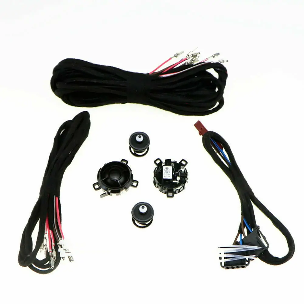 1 комплект громкоговоритель для задней двери автомобильный динамик и кабель VW Golf