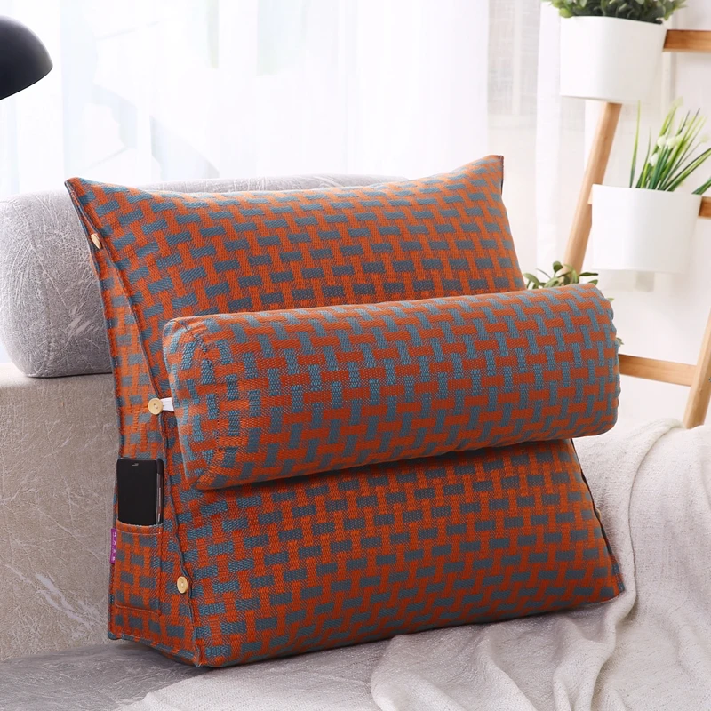 Диван спинка Подушка треугольная подушка для шеи поясничная опора офисного