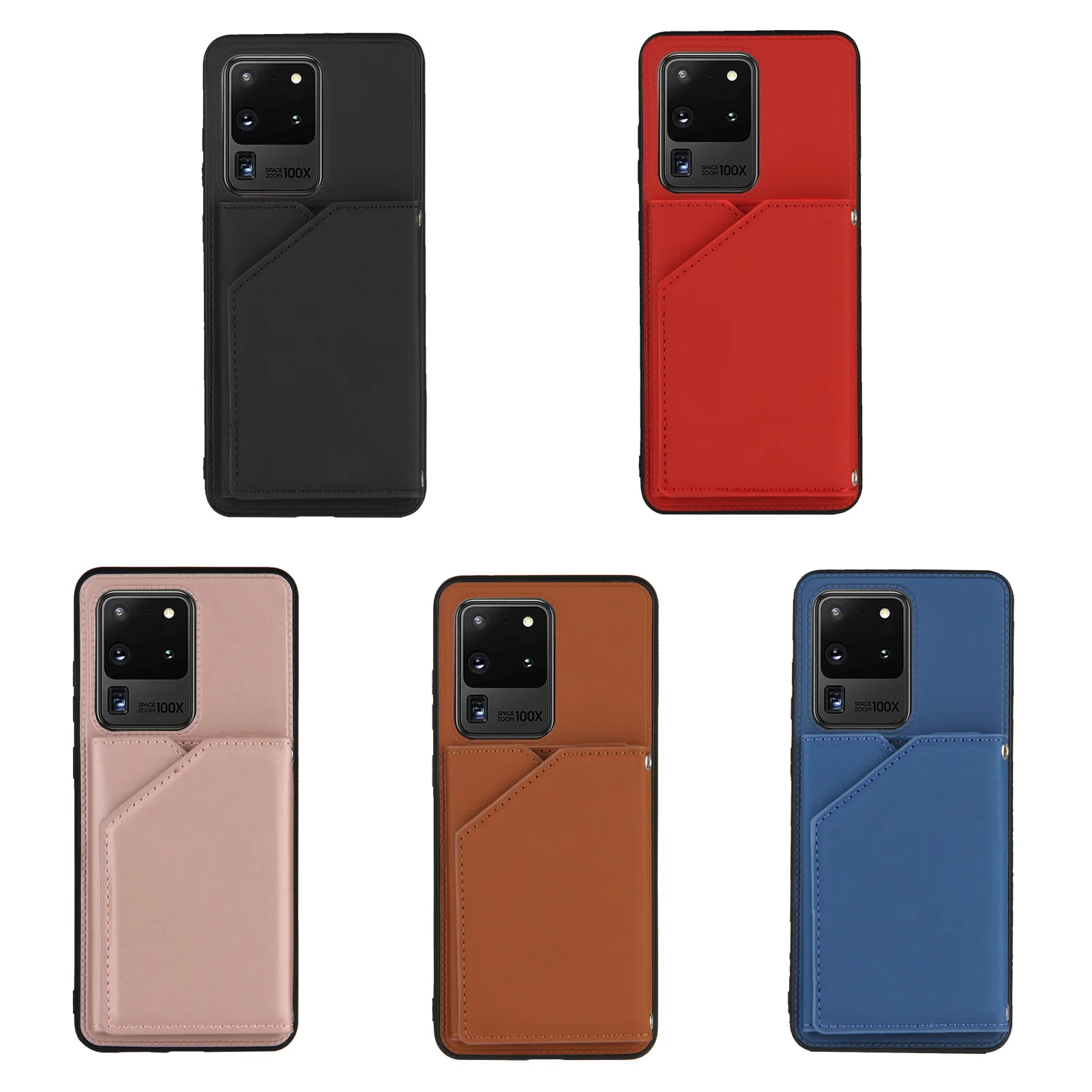 

For Samsung Galaxy S20 Plus Retro PU Leather Case Card Slot Phone Holder Case For Galaxy S20 Ultra Phone Bag